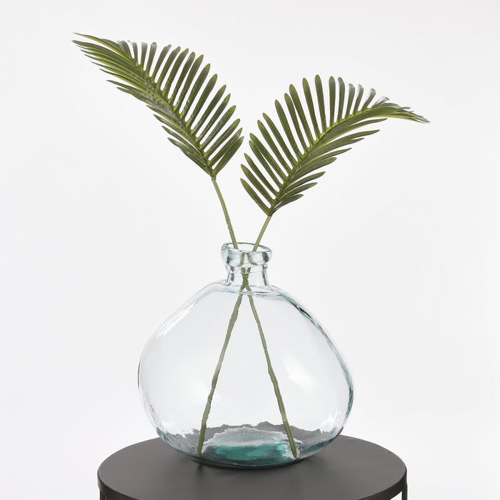 Organische vaas - H33 x Ø33 cm - Transparant