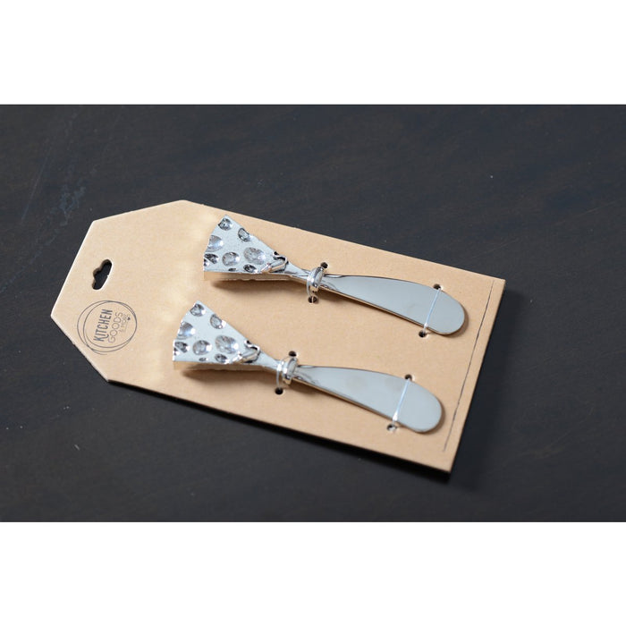 Zilveren Kaasspreider - Set van 2