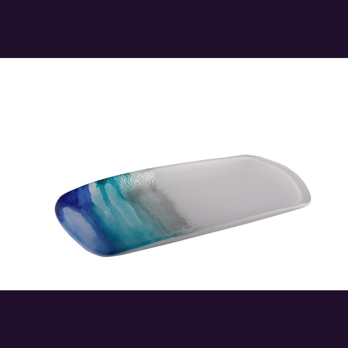 RECTANGULAR DISH OCEAN 28x14CM