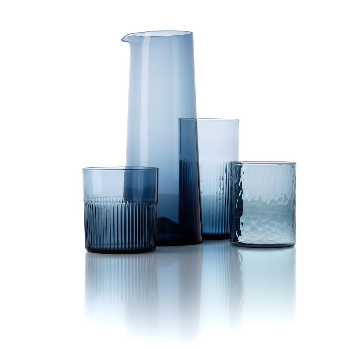 The Azure Hammered High Tumbler - Blue