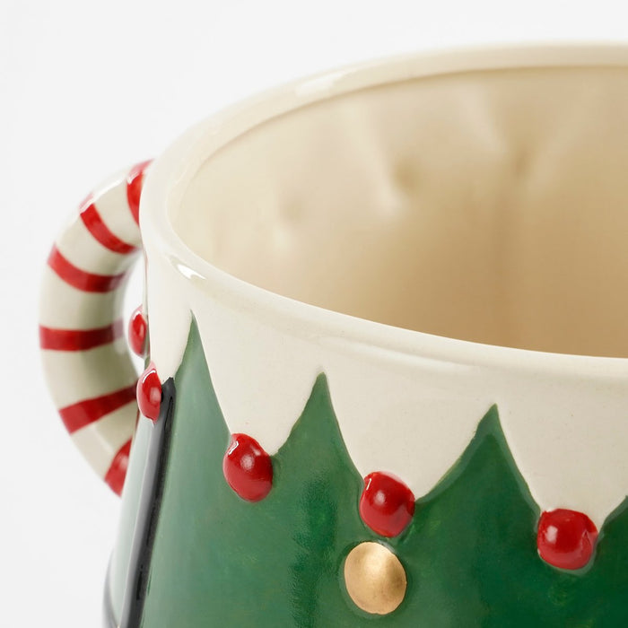 Funny Flowerpot - L28 x W19 x H17 cm - Dolomite - Green