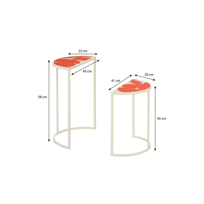 Bologna Orange Side Table