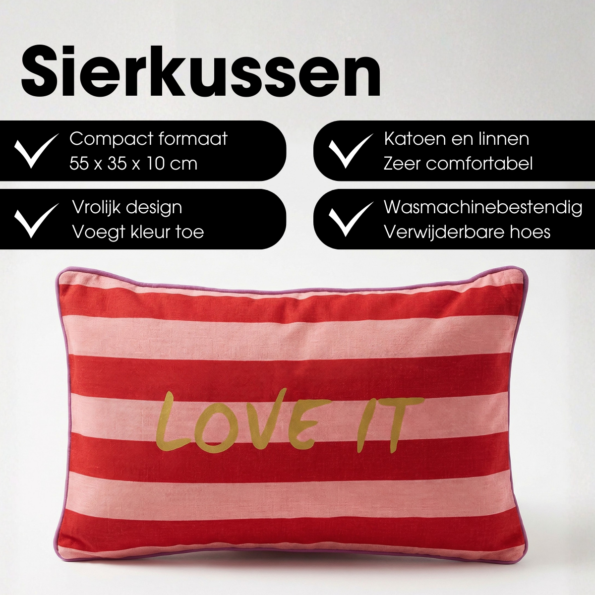 Decorative cushion Red