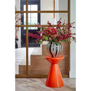 Jim Side table - H45 x Ø31 cm - Iron - Orange