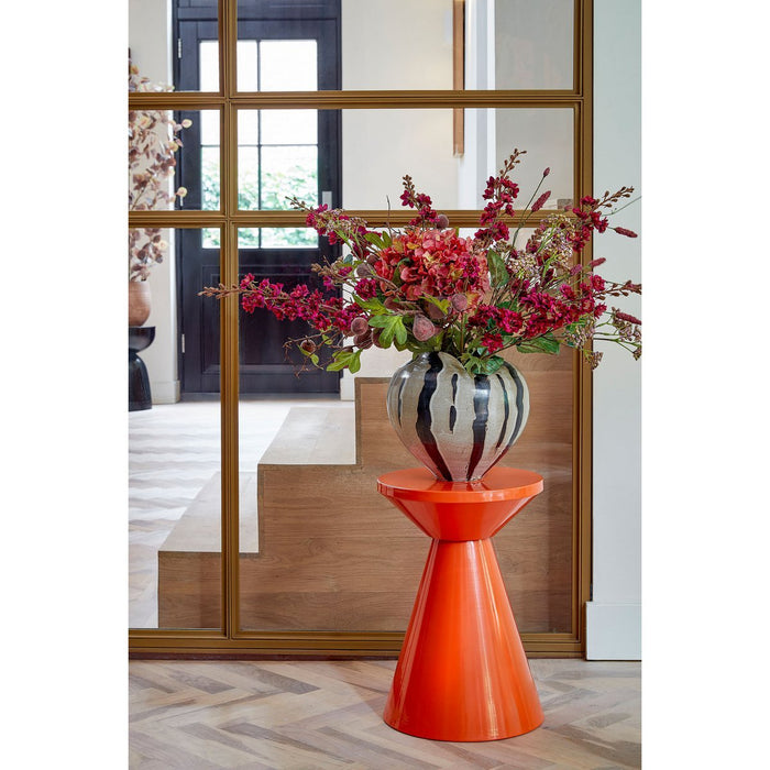 Jim Side table - H45 x Ø31 cm - Iron - Orange