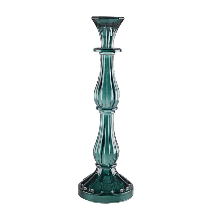 MIDDEL TURKOOISE KANDELAAR MODEL H31CM