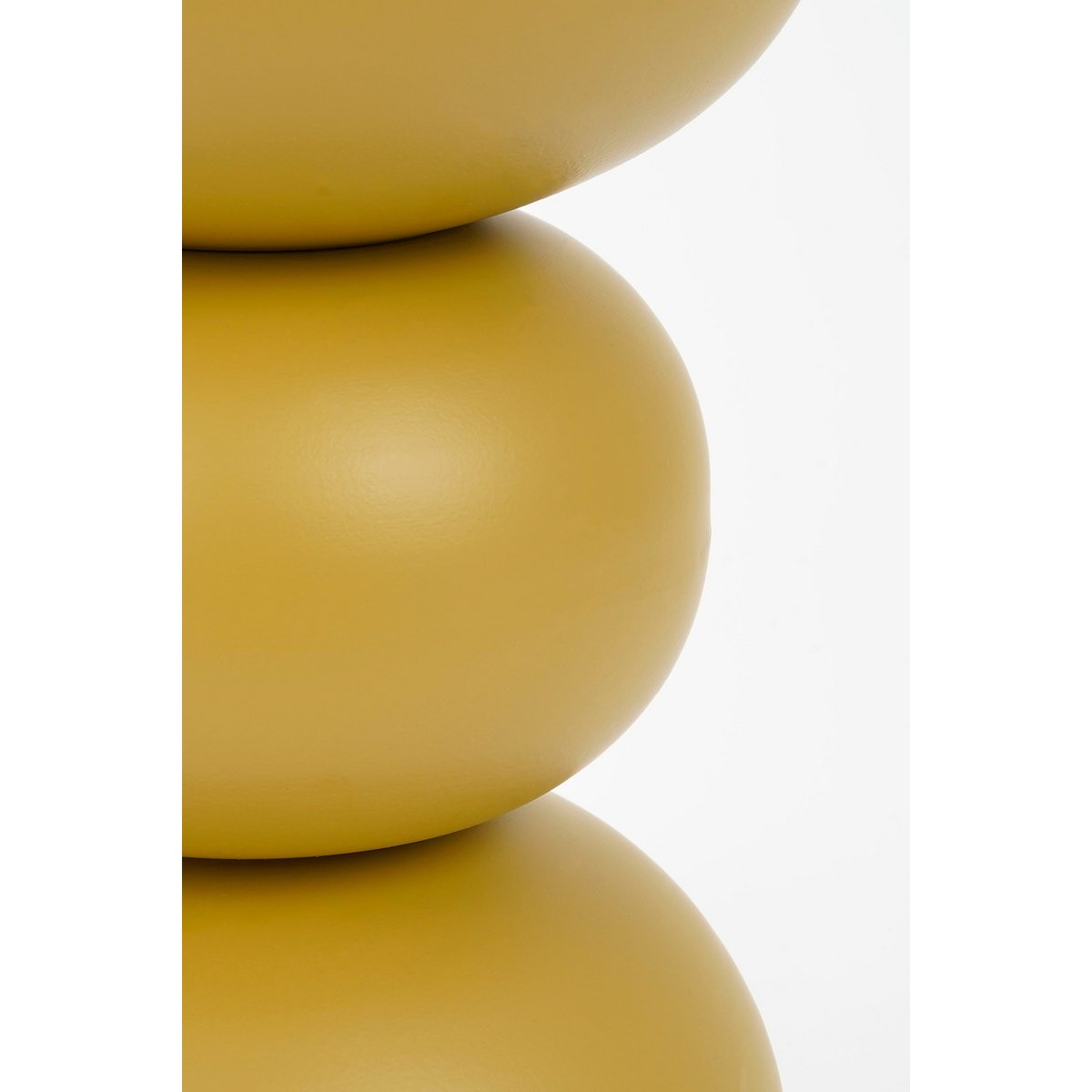 Luna side table - H46 x Ø32 cm - iron - ocher yellow