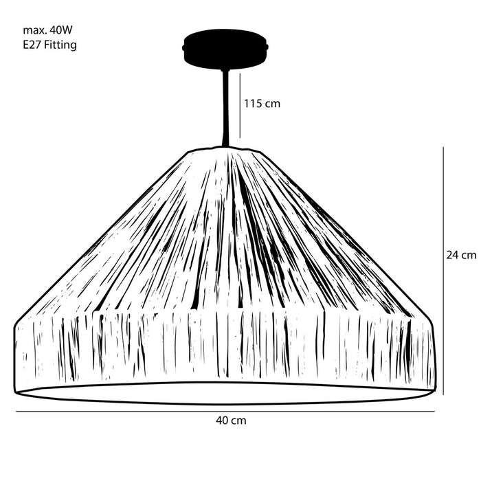 Kegelvormige hanglamp