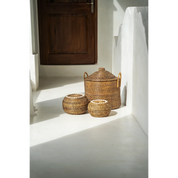 De Koloniale Peek-a-Boo Mand - Natuurlijk Bruin - M