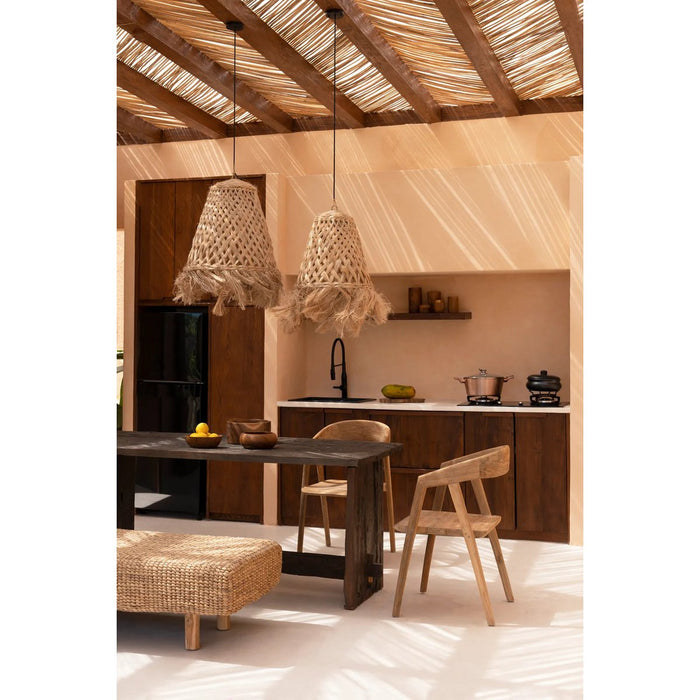De Abaca Jelly Fish-hanger - Naturel - S