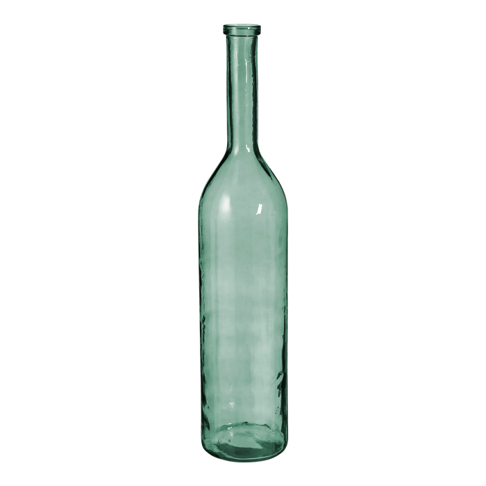 Rioja Bottle Vase - H100 x Ø21 cm - Recycled Glass - Green