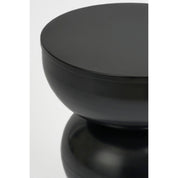 Luna side table - H46 x Ø32 cm - Iron - Black