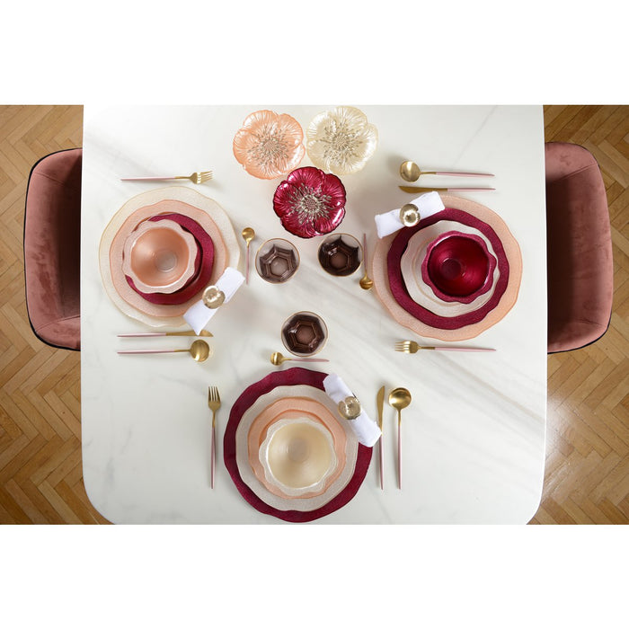Fuchsia roze dinerbord