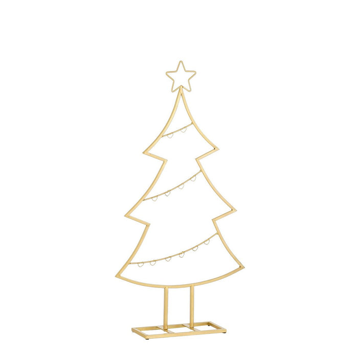 Decoration Christmas tree - L40 x B12 x H79 cm - Iron - Gold