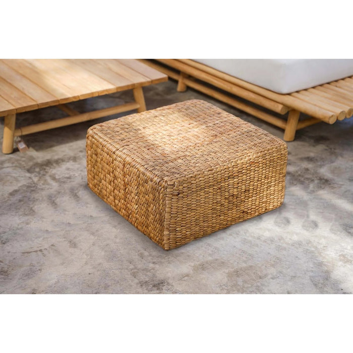 De Hyacinth Pouffe Vierkant - Natuurlijk - M