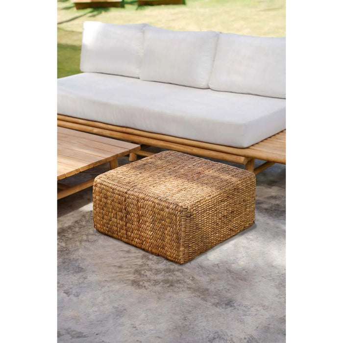 De Hyacinth Pouffe Vierkant - Natuurlijk - M