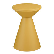 Jim Side table - H45 x Ø31 cm - Iron - Ocher yellow