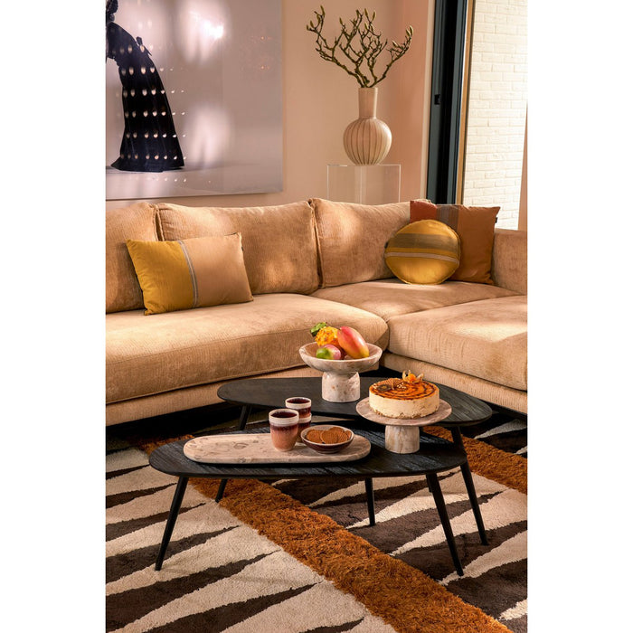 Jailey Side Table - Set of 2 - L84 x W39 x H39 cm - Recycled Wood - Black