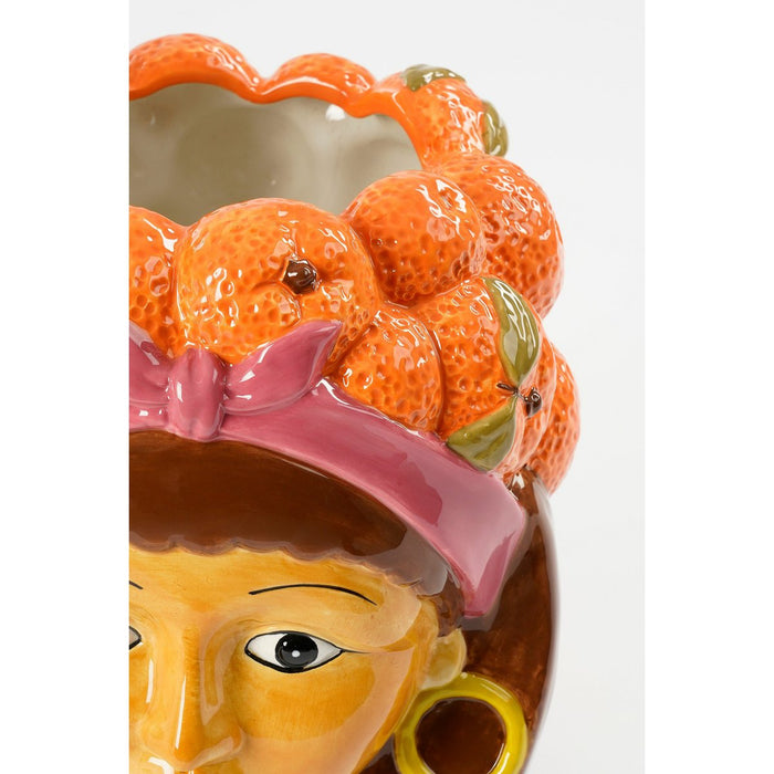 Flowerpot indoor Orange 1Limestone