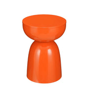 Elliot side table - H45 x Ø32 cm - Iron - Orange
