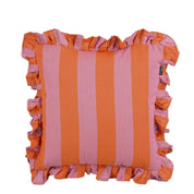 Decorative cushion - L45 x B45 x H10 cm - Cotton - Lilac, Orange