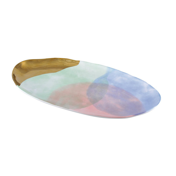 TRICOLOR-PARADISE OVAL DISH