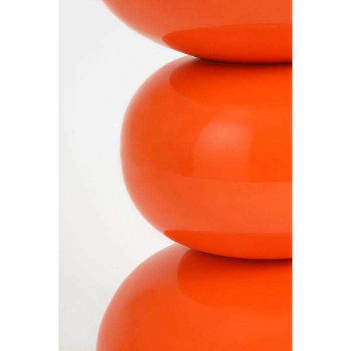 Luna side table - H46 x Ø32 cm - Iron - Orange