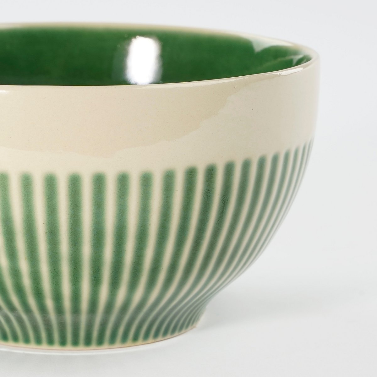 Elice Schaal - Ø14 cm - Keramiek - Groen