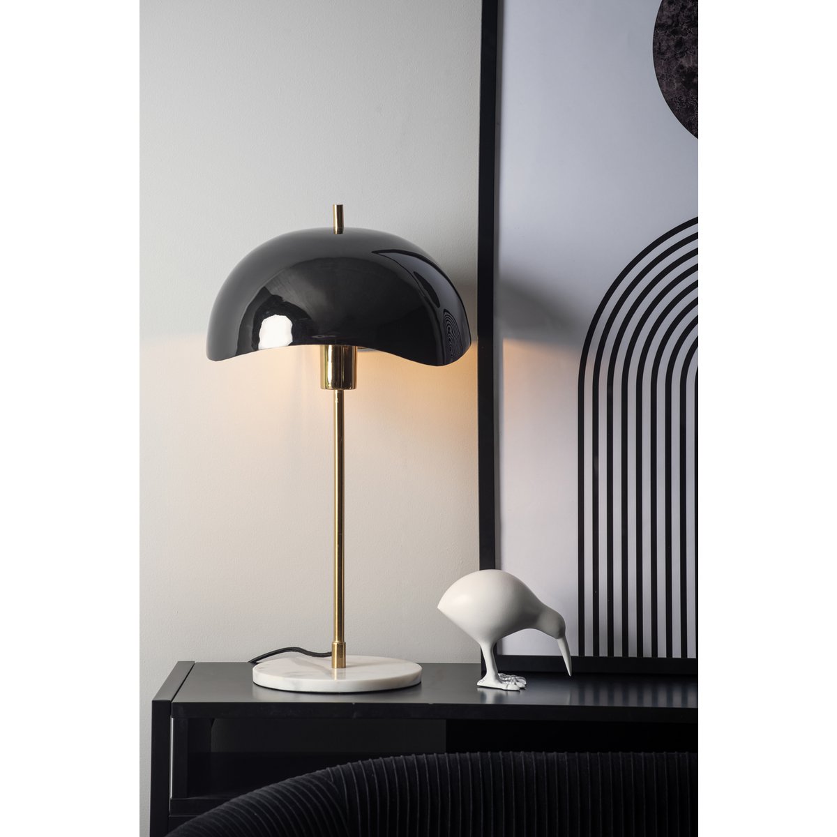 Table Lamp Waved Dome