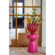Elliot side table - H45 x Ø32 cm - Iron - Fuchsia
