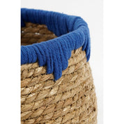 Jorck Plantenmand - Set van 3 - H24 x Ø26 cm - Zeegras - Blauw, Bruin