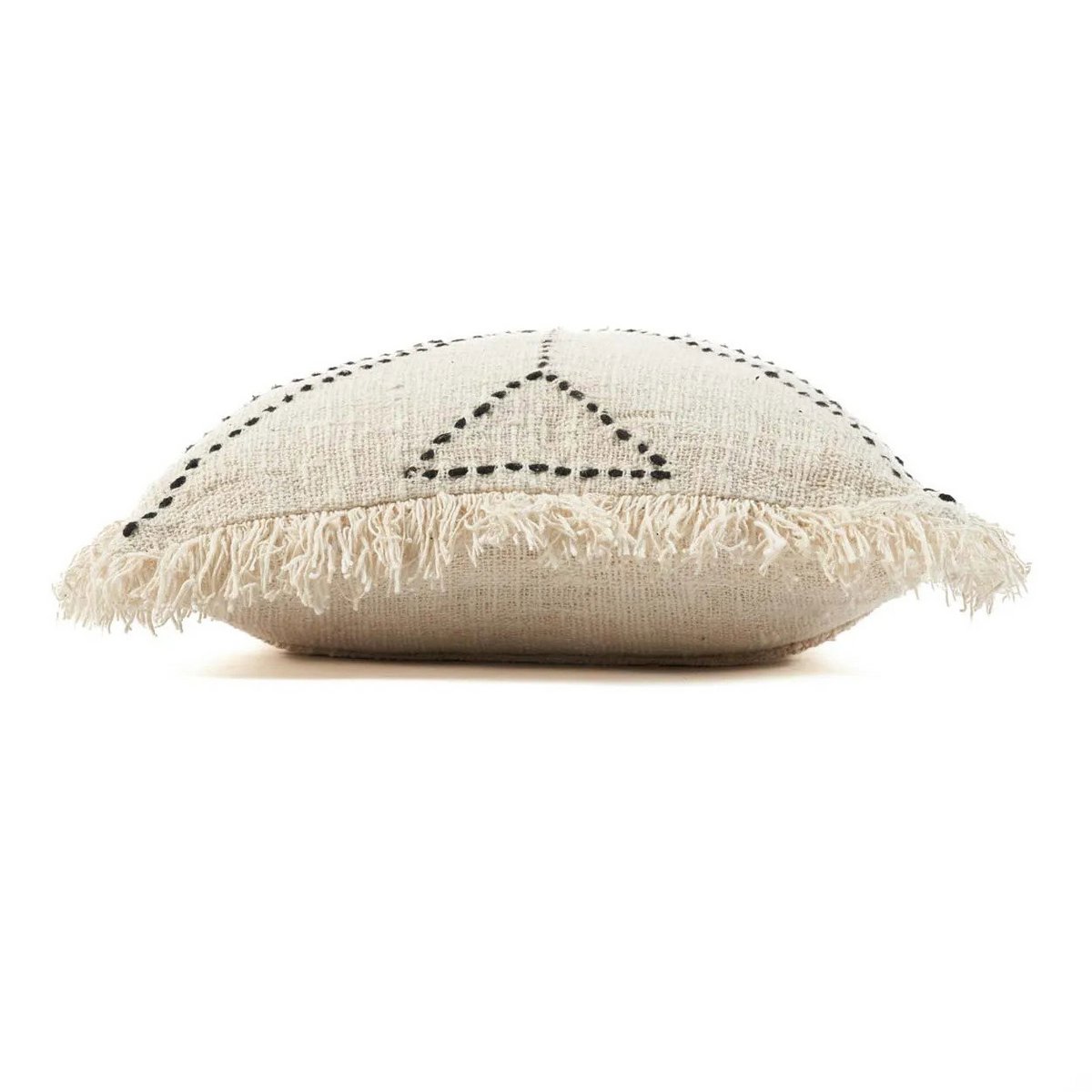 The Tribal Cushion Cover - Natural Black