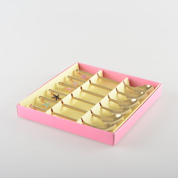 GOUDEN STERLEPELS - SET VAN 6