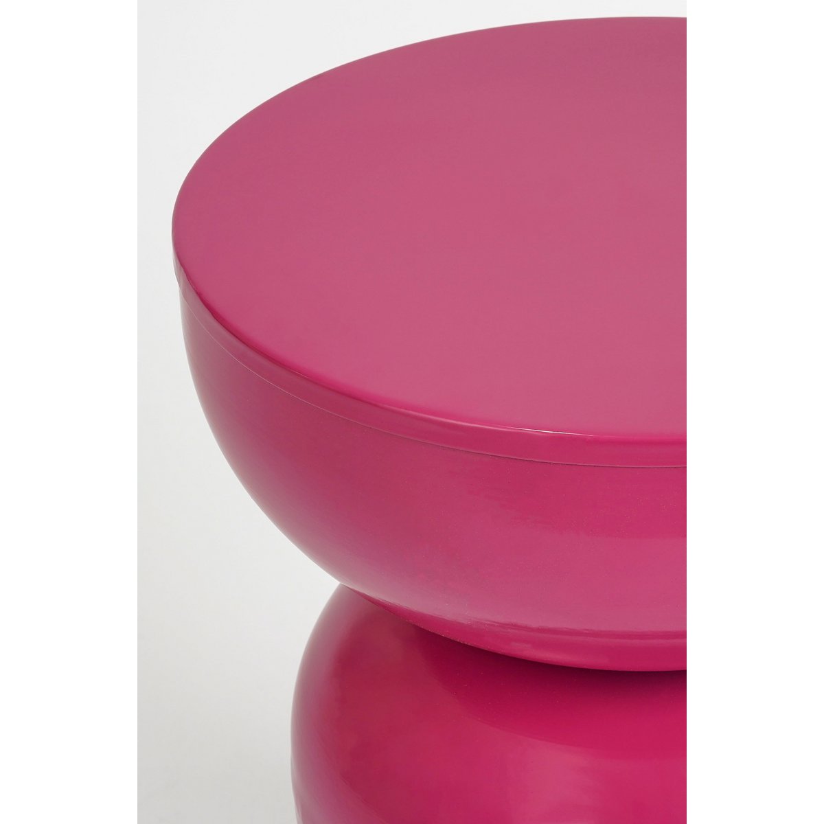 Luna side table - H46 x Ø32 cm - Iron - Fuchsia