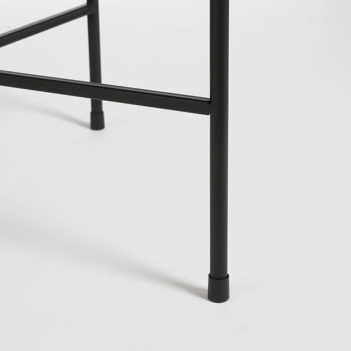 Leandro Side table - Set of 2 - H53 x Ø45 cm - Black