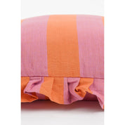 Decorative cushion - L45 x B45 x H10 cm - Cotton - Lilac, Orange
