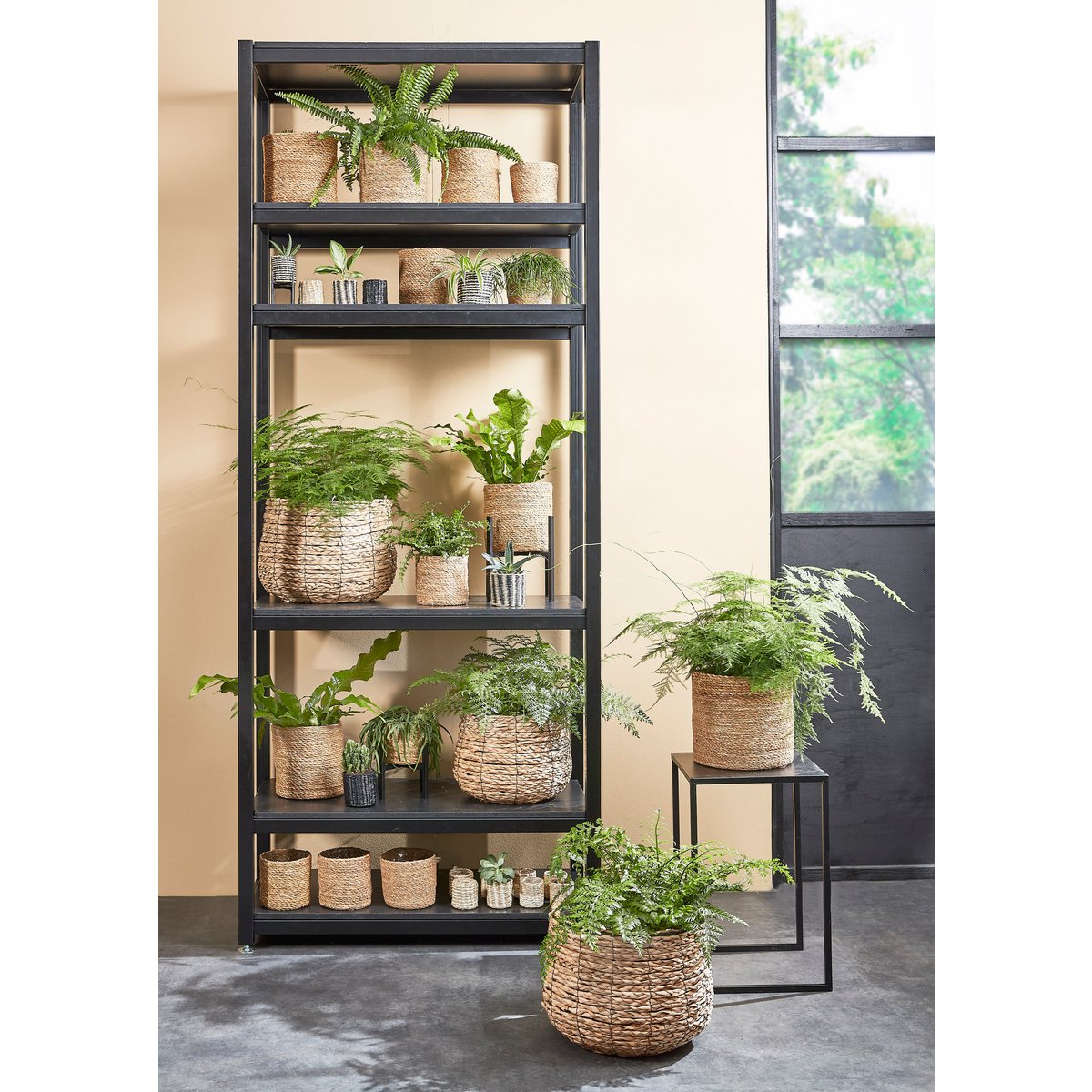 Avalon Plant Basket - Set of 3 - H32 x Ø44 cm - Seagrass - Light brown