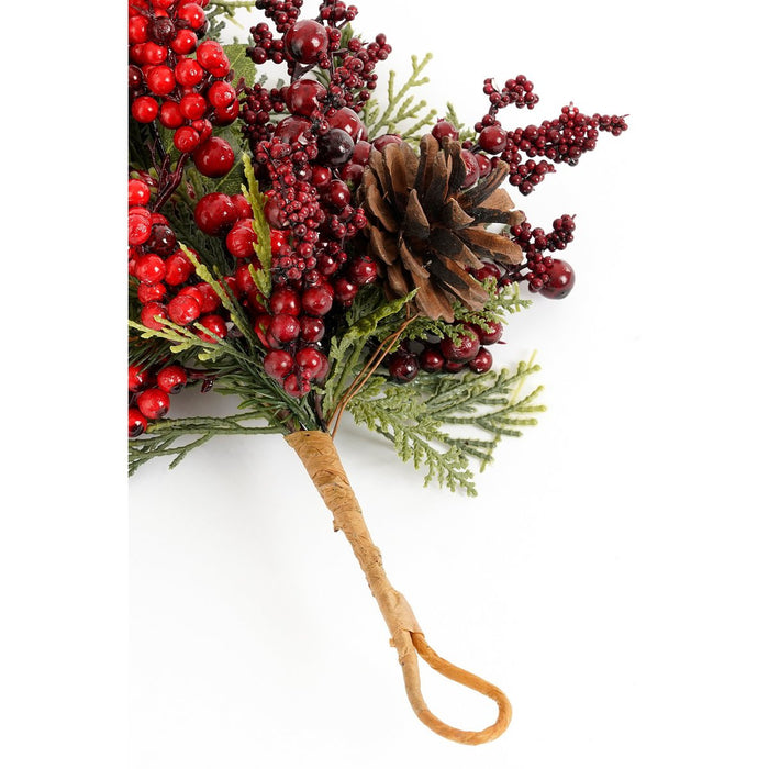 Randell drop -shaped Christmas garland - L110 x B18 x H10 cm - Red