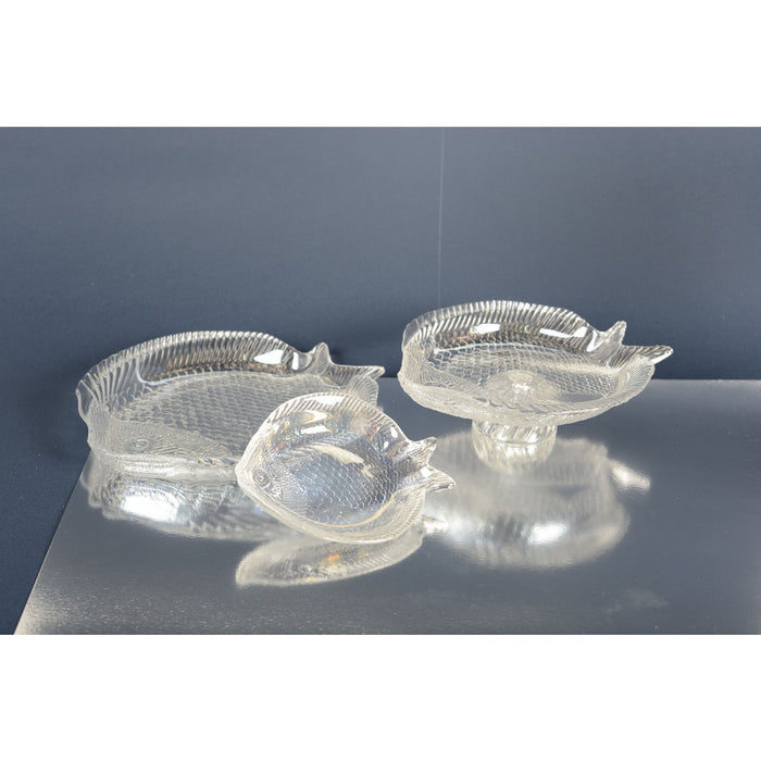 GLOSS GLASS FISH CUP 26X22.5CM