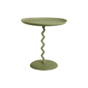 Olive Green Zig Zag Side Table - Medium
