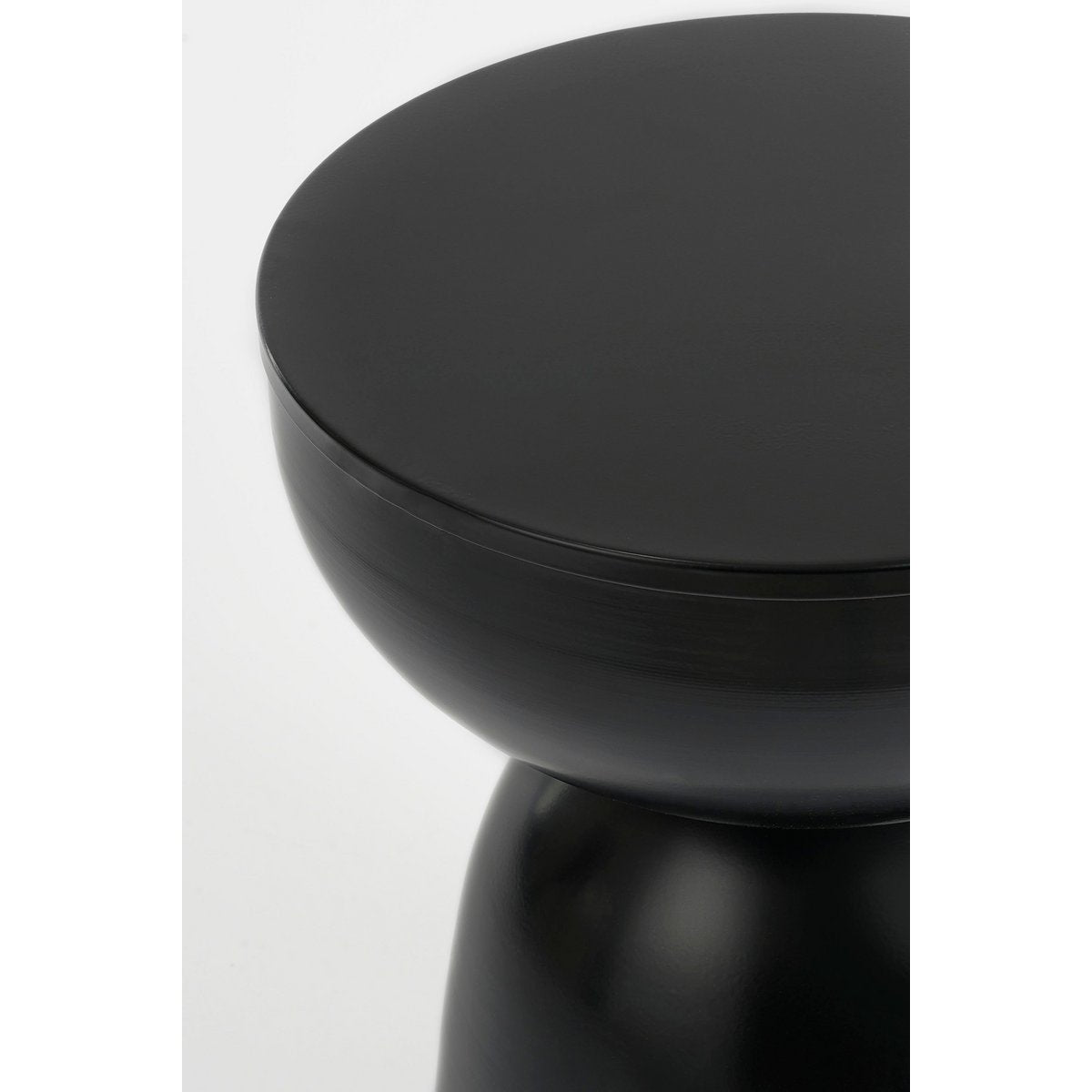 Elliot side table - H45 x Ø32 cm - Iron - Black