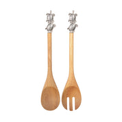 SILVER TURTLE SALAD SERVERS