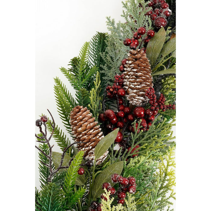 Bodi drop -shaped Christmas garland - L110 x B18 x H10 cm - Bordeaux