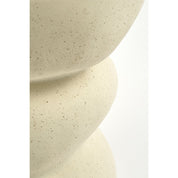 Screw Bijzettafel - L26 x B26 x H37 cm - Keramiek - Off White