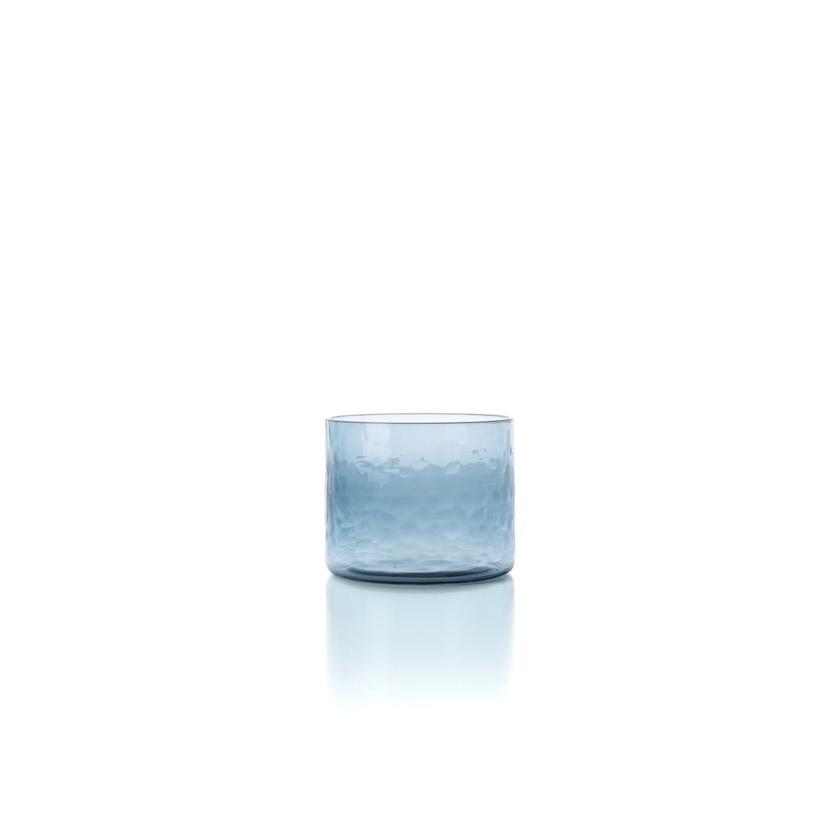 The Azure Hammered Low Tumbler - Blue