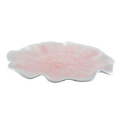 Pink presentation plate in melamine 40x40x5cm