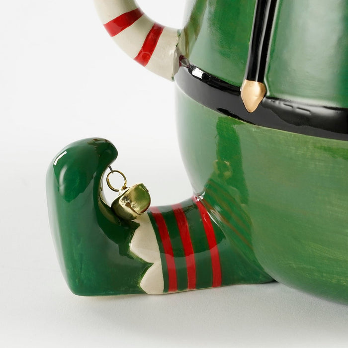 Funny Flowerpot - L28 x W19 x H17 cm - Dolomite - Green