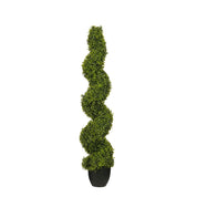Buxus spiral artificial tree - H120 x Ø25 cm - Green