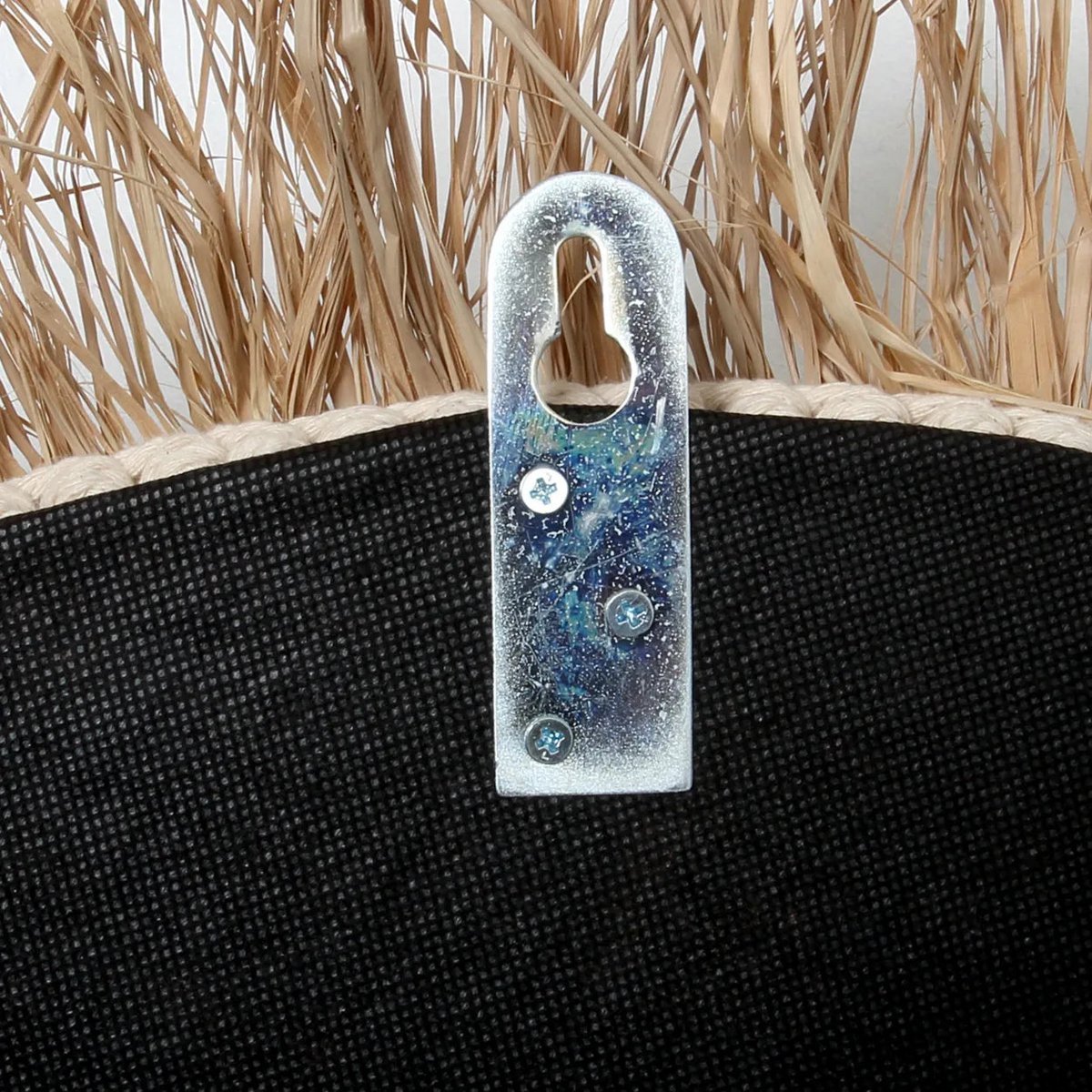 De Raffia Kauri Spiegel - Natuurlijk Wit