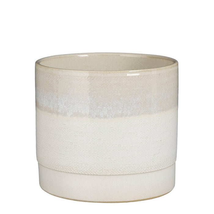 Flowerpot inside Cream 1 Earthenware